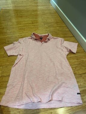 Good Man Brand Men's Heathered red Polo